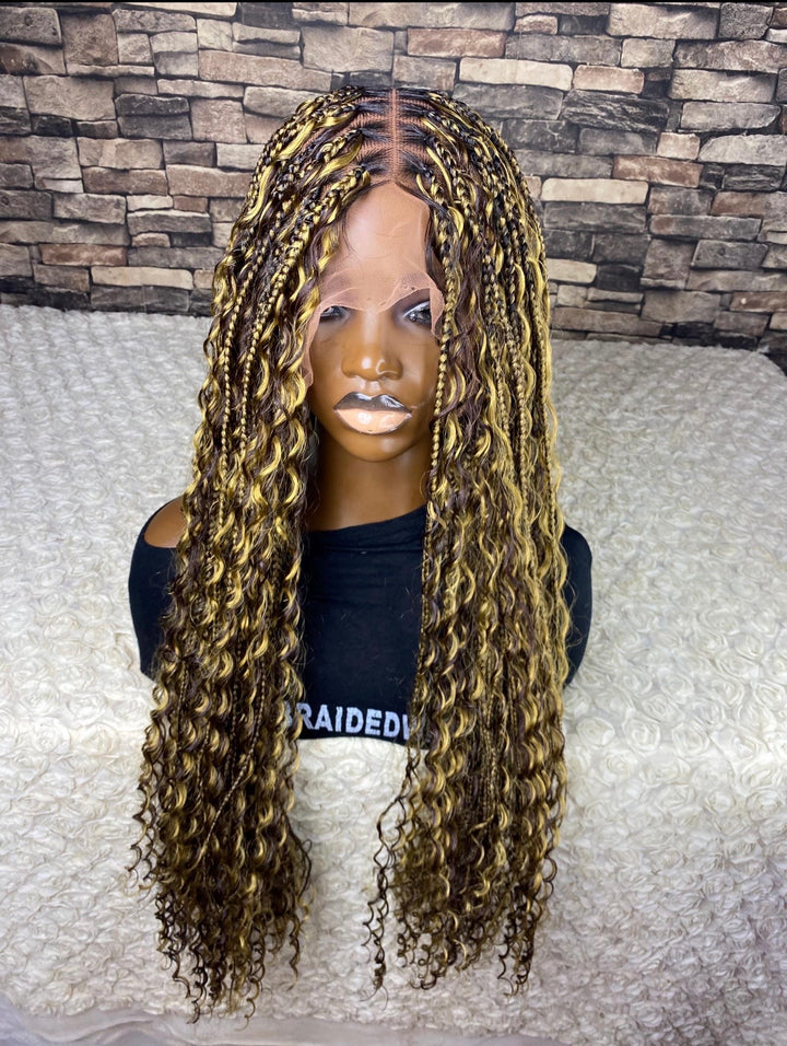 Glueless knotless Wig,BohoBraid Limited stock -Diana 33/27 mixed