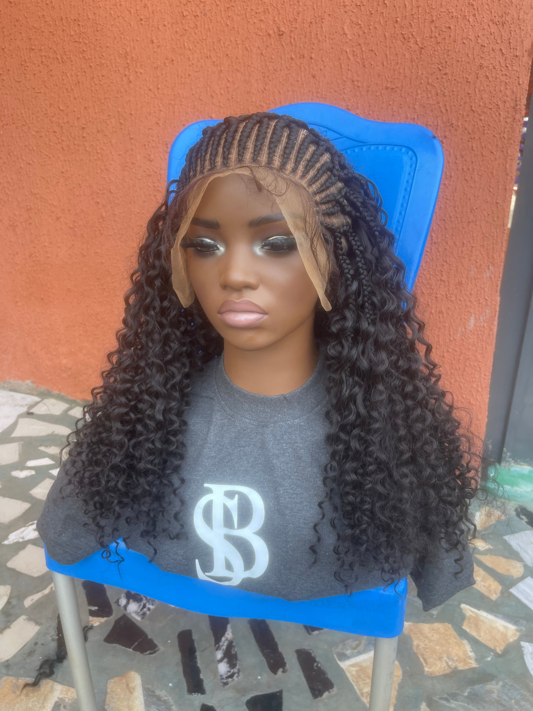 Protective style for black women, Lace front curly Wig -Sommy Unit
