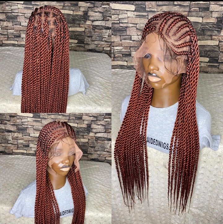 Fast Ship Protective Style Wig,Senegalese braids -Ronke