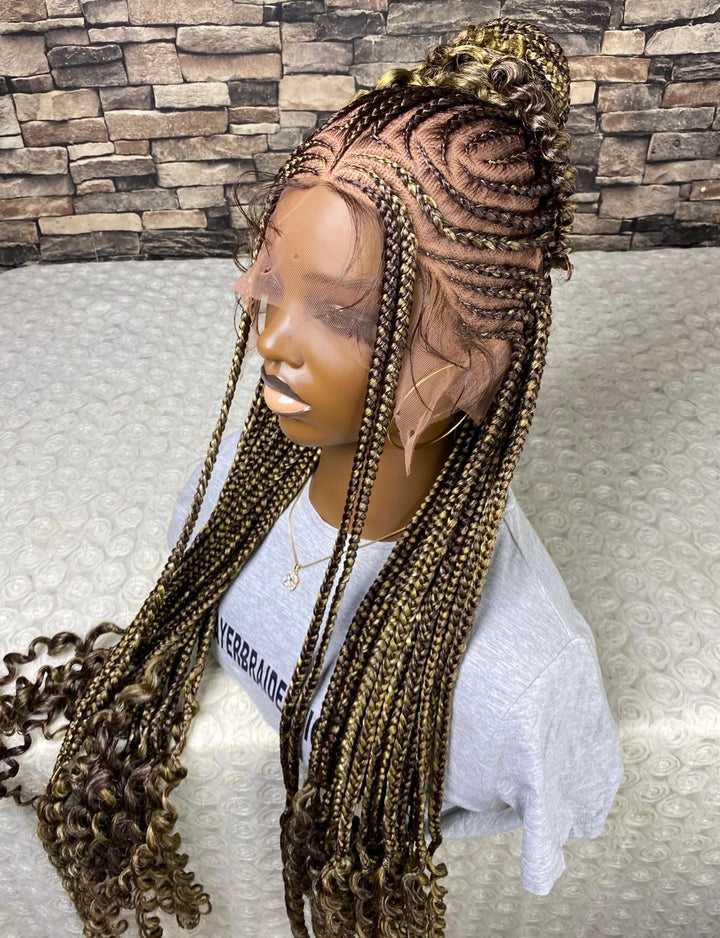 “Glueless Ginger wig for Black Women -Bosed