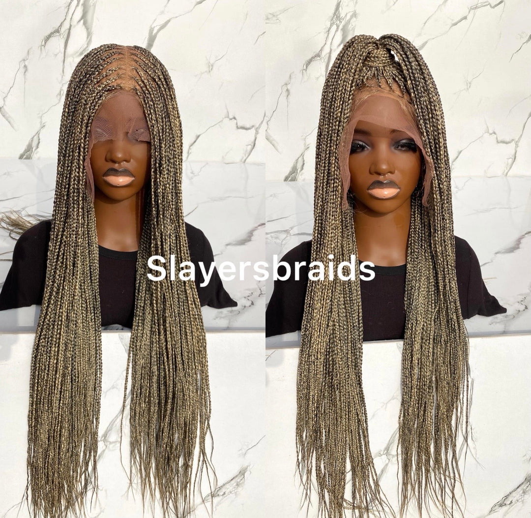 Ombré Knotless Wig Full Lace Senegalese Braids -Omeria