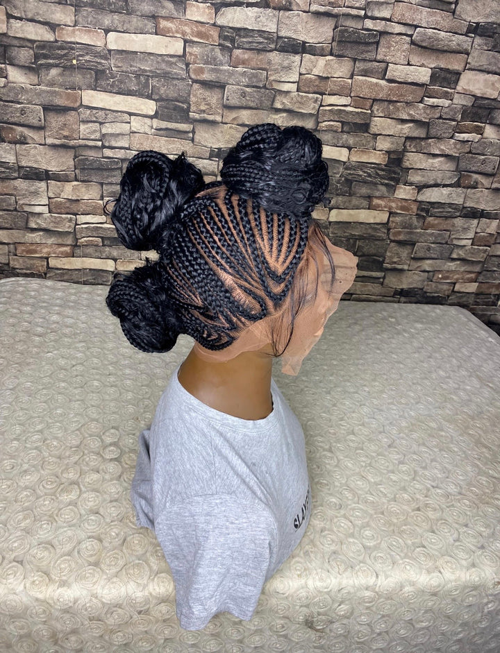 Mohawk BraidWig Pre Styled Time Saving,Everyday Wear  -Jazz
