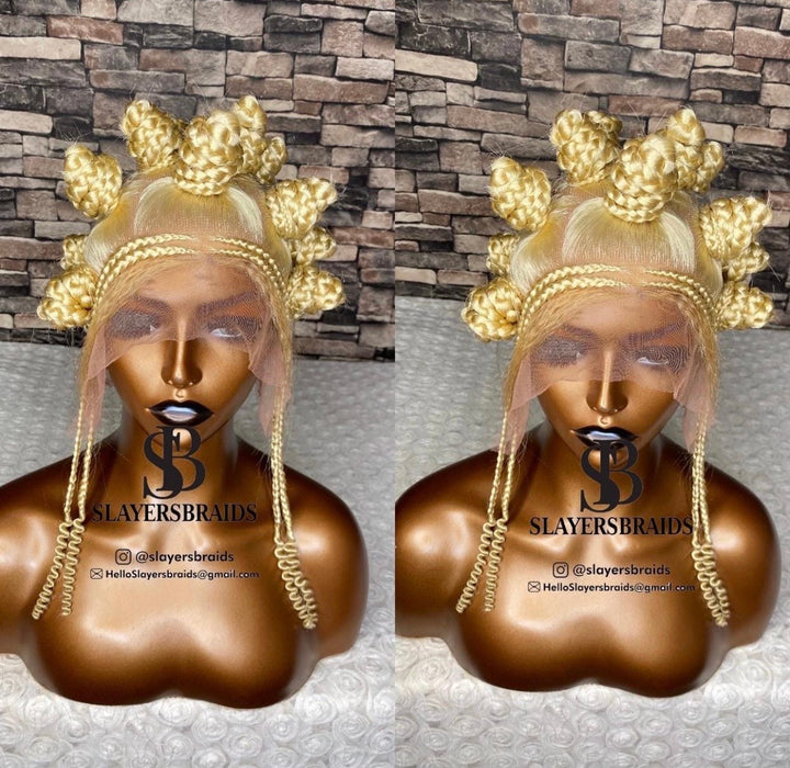 Bantu Knot Wig Premium quality Natural install Hair -Jossy