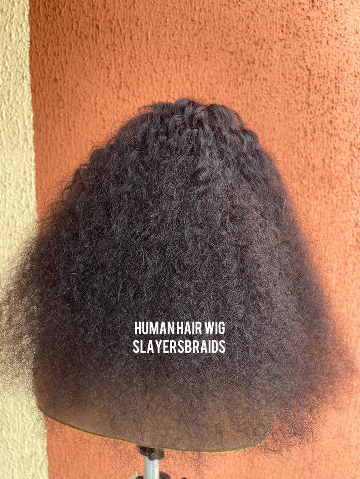 HumanHair protective style Ponytail Wig -Amira