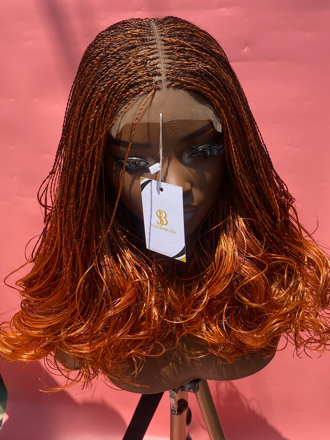 high-quality braids wig: ginger twist braids: Eno