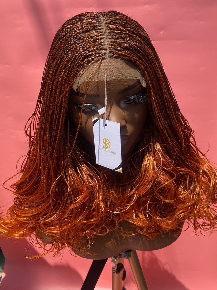 high-quality braids wig: ginger twist braids: Eno
