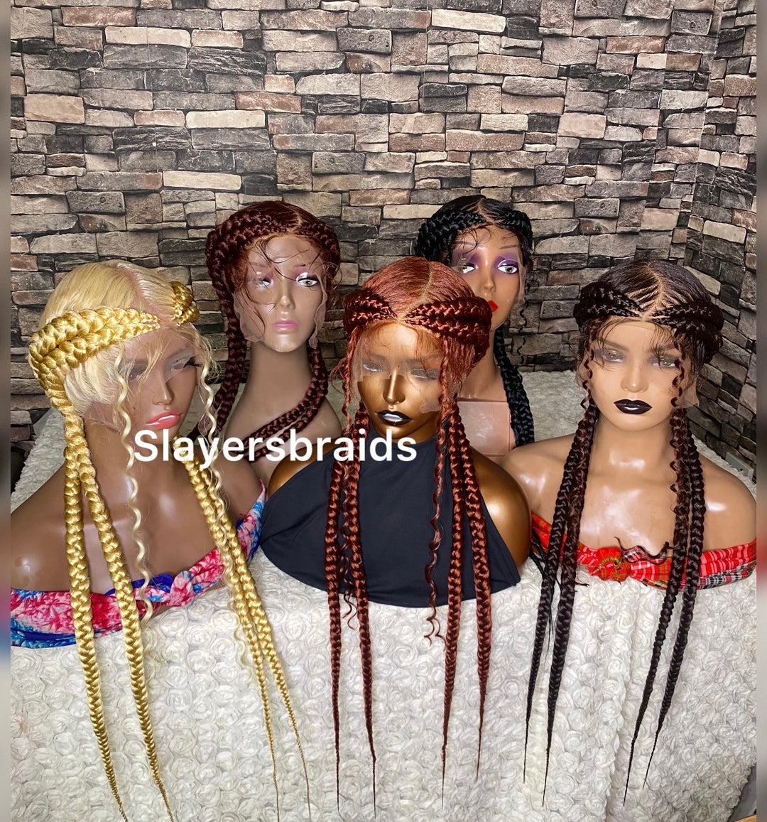 Luxury Cornrow Braided wig for Black women –Anifat