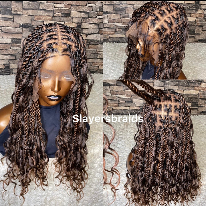 Ready to ship Fulllace Twist boho braids -Adenike (2)