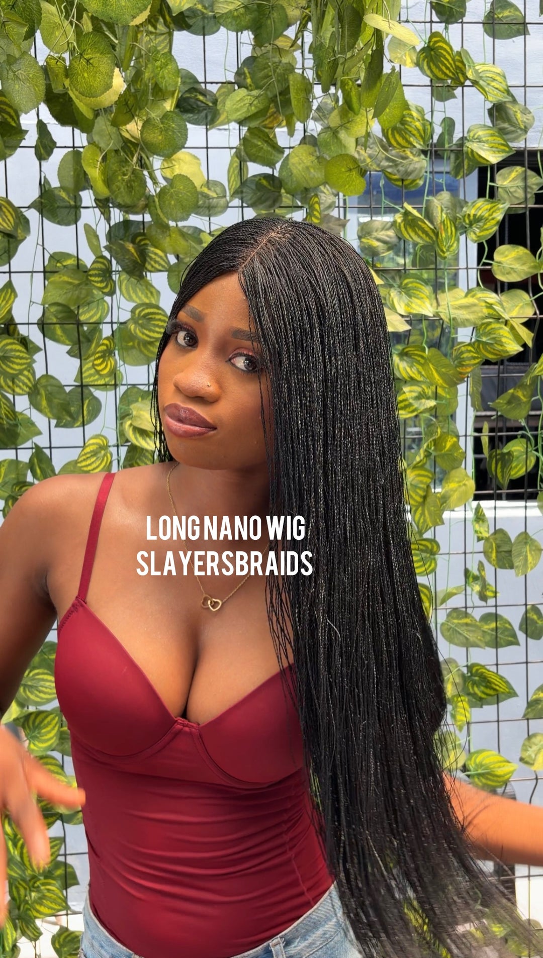 Quality Mini Twist Braided Wig | Long born Straight Wig  -Nano 