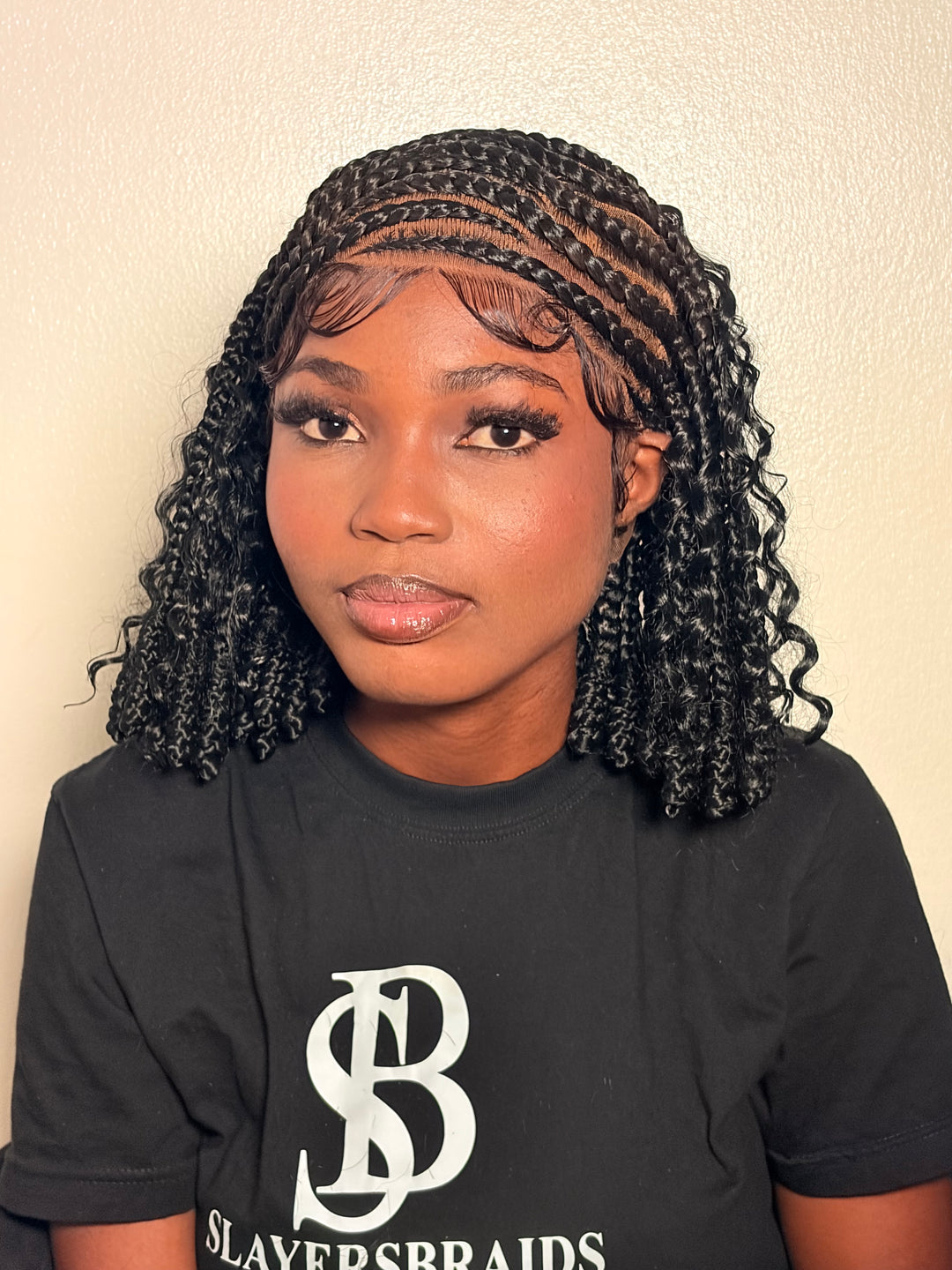 Hybrid Glueless Braid Wig Fast Ship Hair-Glenda