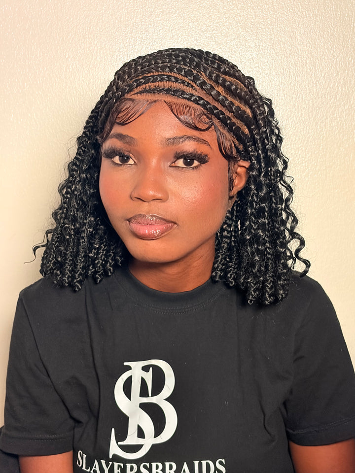 Hybrid Glueless Braid Wig Fast Ship Hair-Glenda
