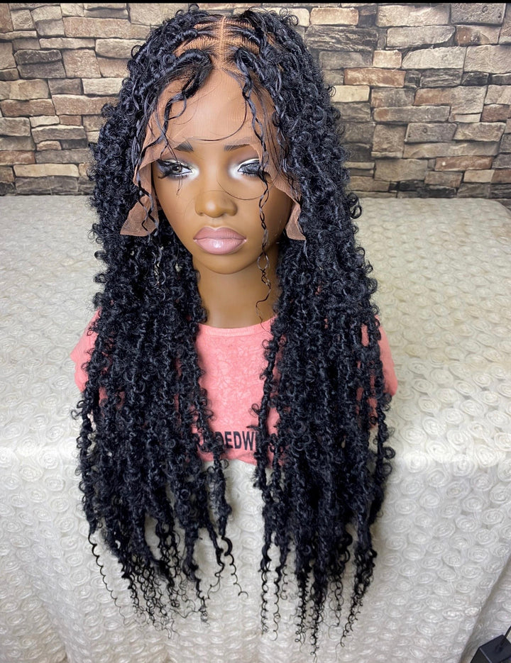 Glueless boholocs Natural Hairline Wig for black women -Leah Unit