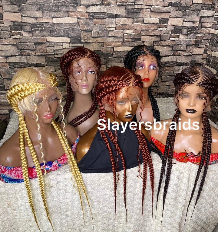 Luxury Cornrow Braided wig for Black women –Anifat