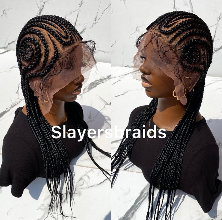 Flawless cornrow wig Free Ship US Uk Wig -Anna