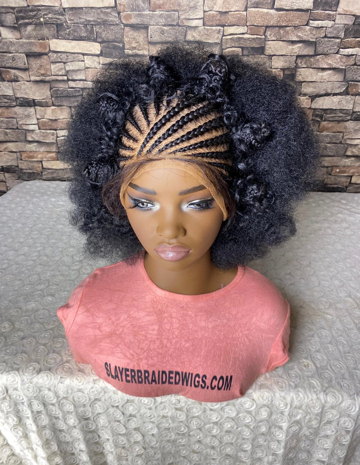 Afro Natural Scalp Wig, Perfect for Busy Women -Oley Unit