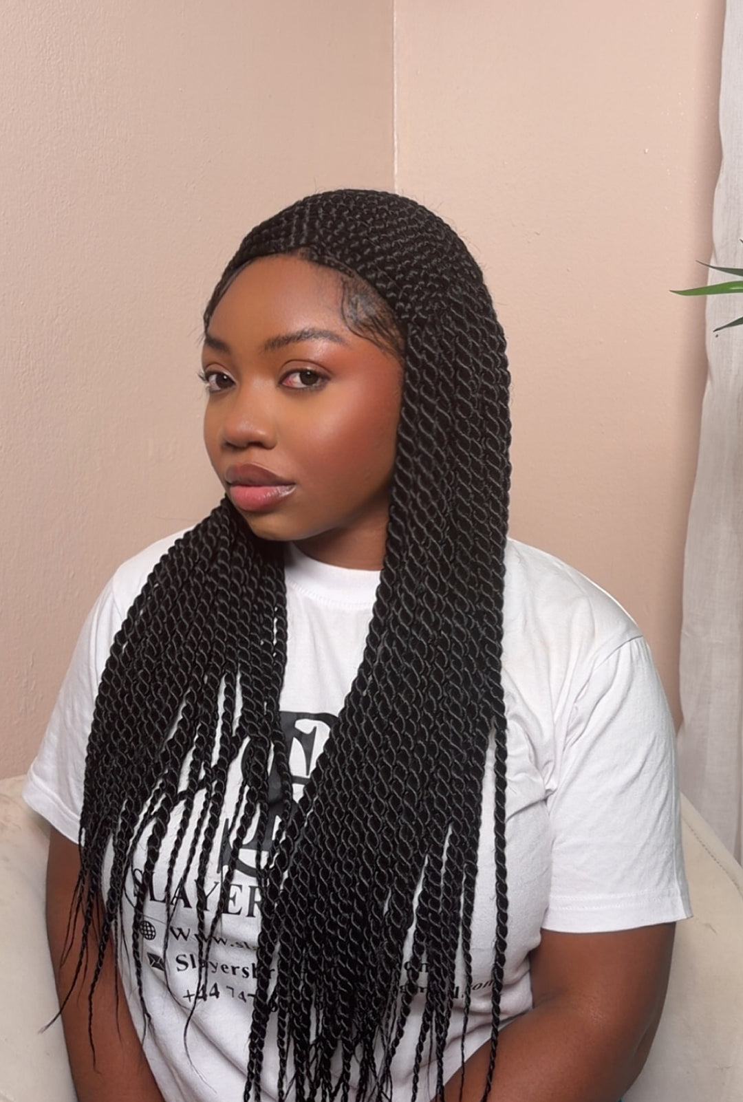 Luxury Cornrow Wig for Black People -Angela