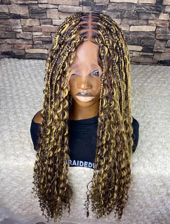 Glueless knotless Wig,BohoBraid Limited stock -Diana 33/27 mixed