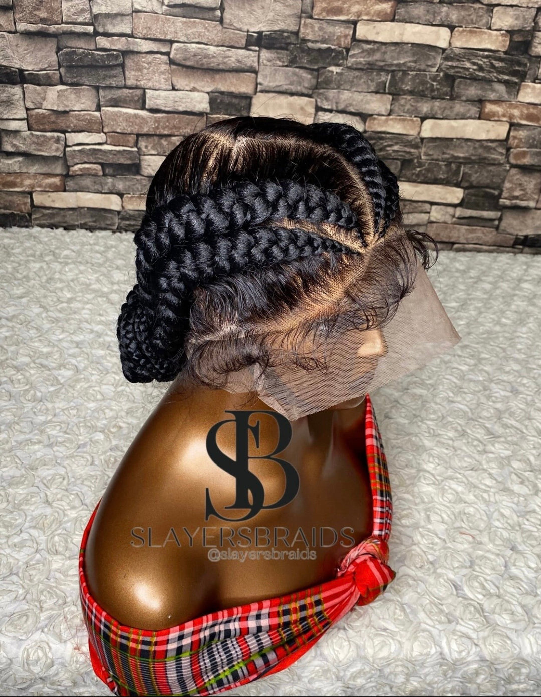 Natural Scalp, Beginner Friendly, Ready to Ship Cornrow Wig -Betty