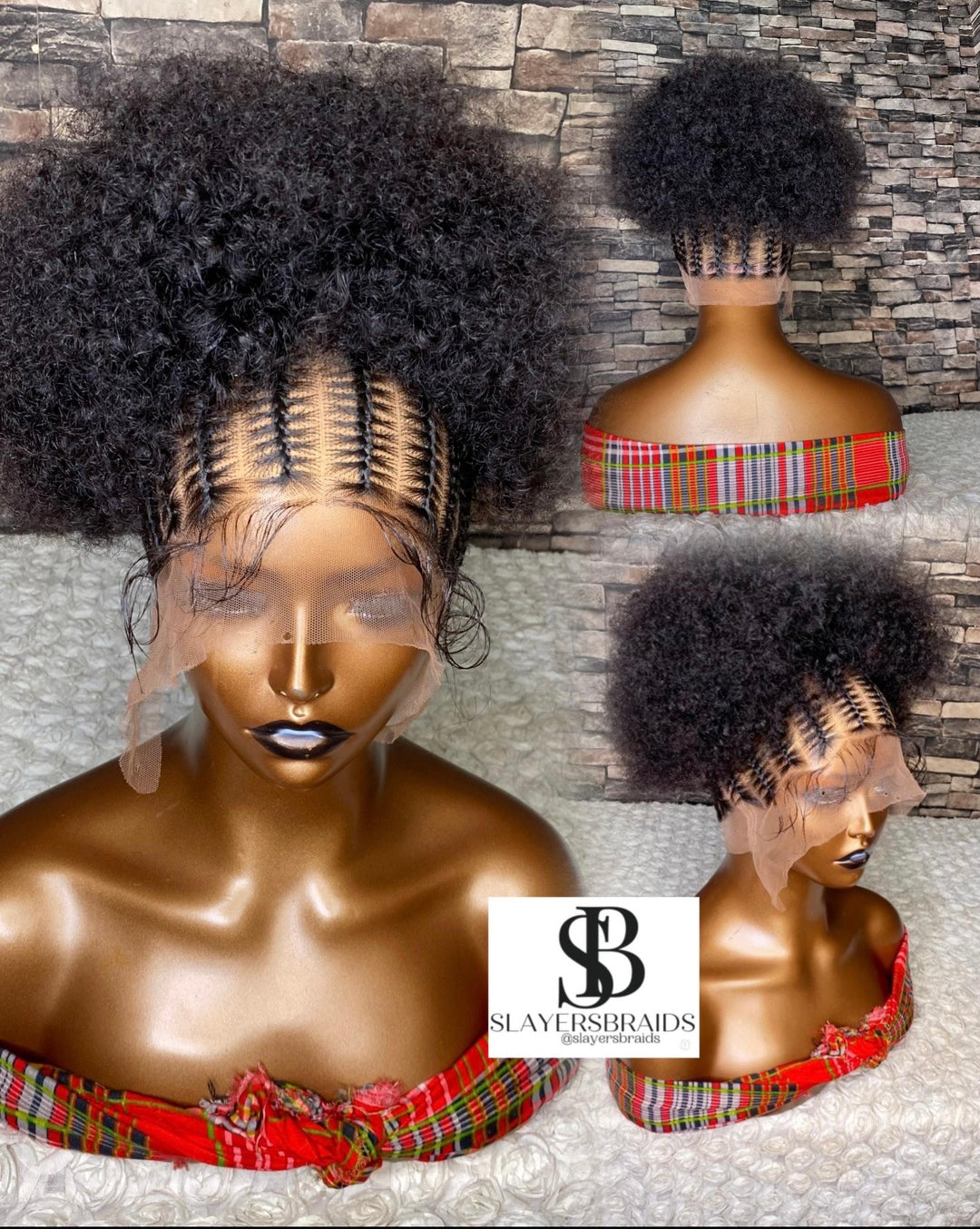 Human hair, protective style Afro Natural Wig -Dyah unit