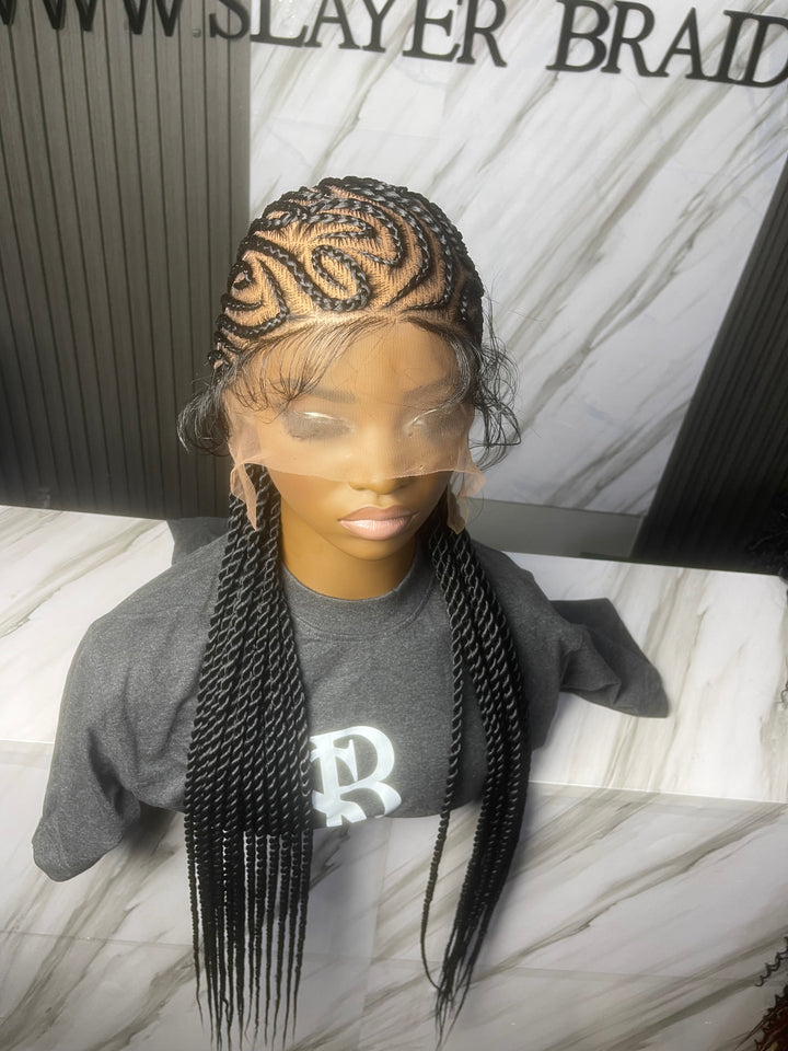 Bestseller Fulani Cornrow protectivestyle Wig -Zuri