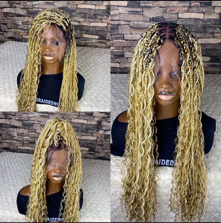 “Easy Install Knotless wig for Black Women” Diana Unit 27/613 blonde