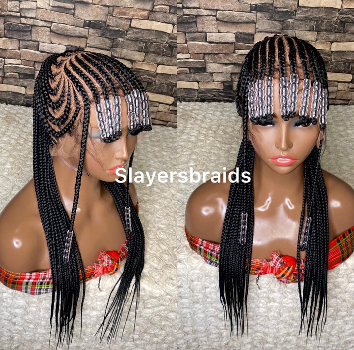 Beaded Wig lightweight,protective style For Black Women -Sheba
