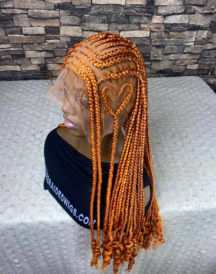 “Glueless Ginger wig for Black Women -Oroma
