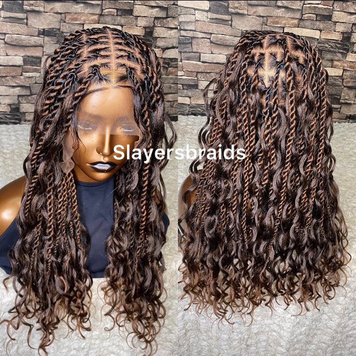 Ready to ship Fulllace Twist boho braids -Adenike (2)
