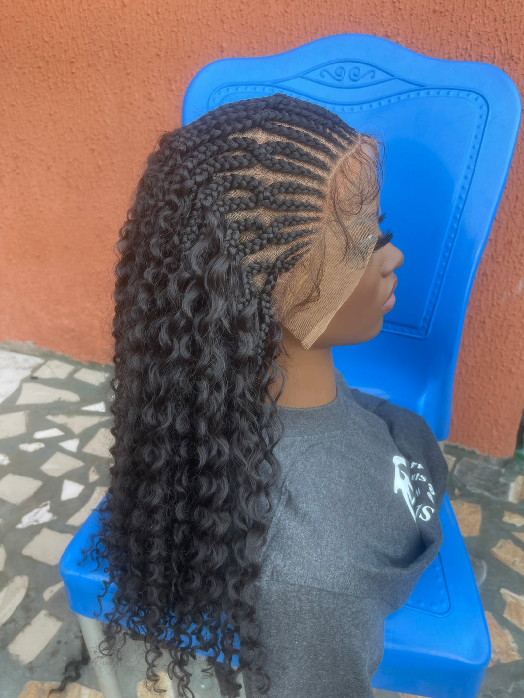 Protective style for black women, Lace front curly Wig -Sommy Unit