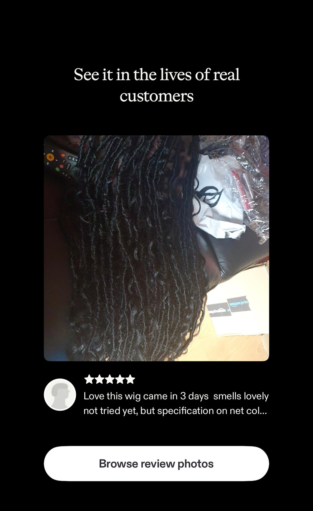 Dreadlocks Wig|Luxury Wig Limited Offer|-Zara