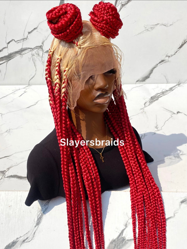 Custom Knotless braided wig lightweight  -Lacey