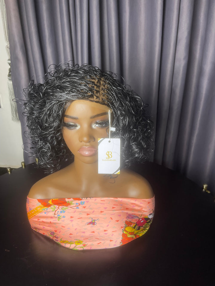 Lightweight French Curl Bob Wig -Tushe unit 1b