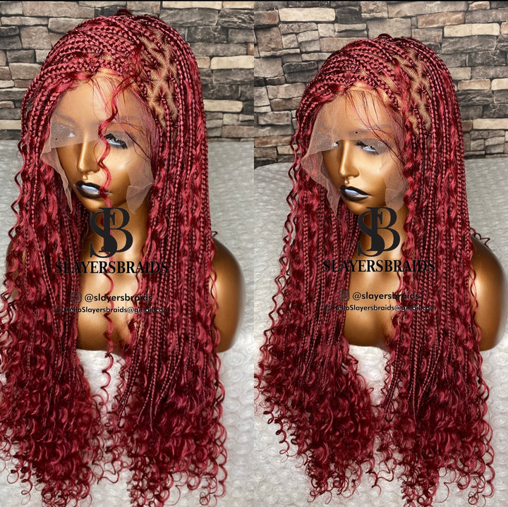 Boho Knotless Wig ,No Glue Install Braid, Beginner Friendly -Diana 