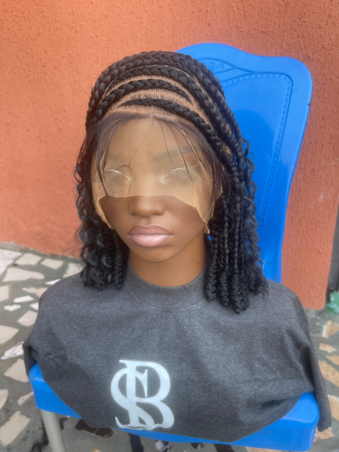 Hybrid Glueless Braid Wig Fast Ship Hair-Glenda