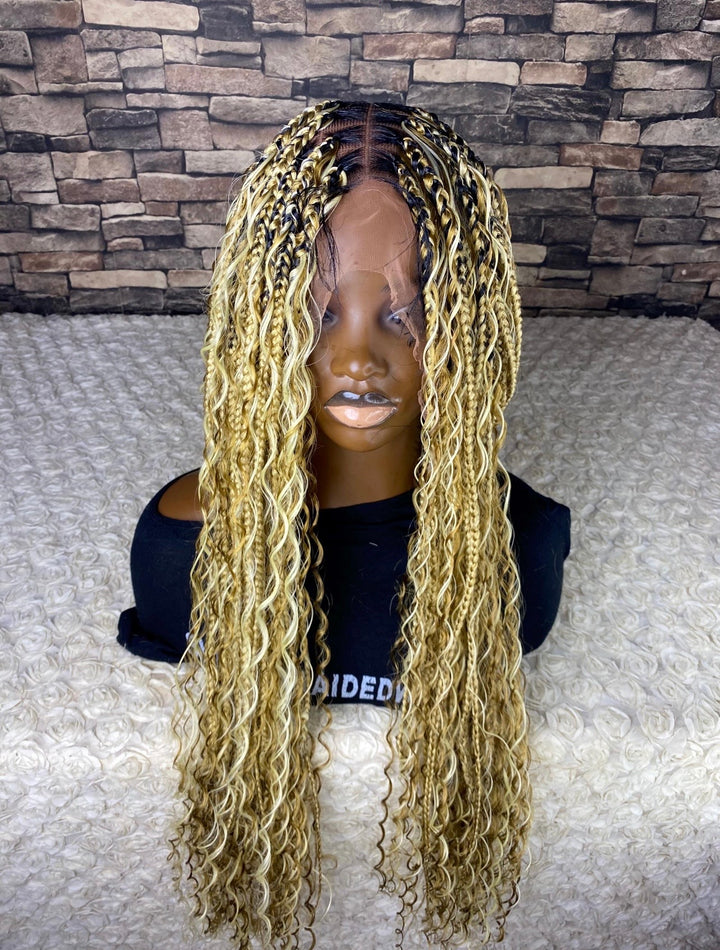 “Easy Install Knotless wig for Black Women” Diana Unit 27/613 blonde