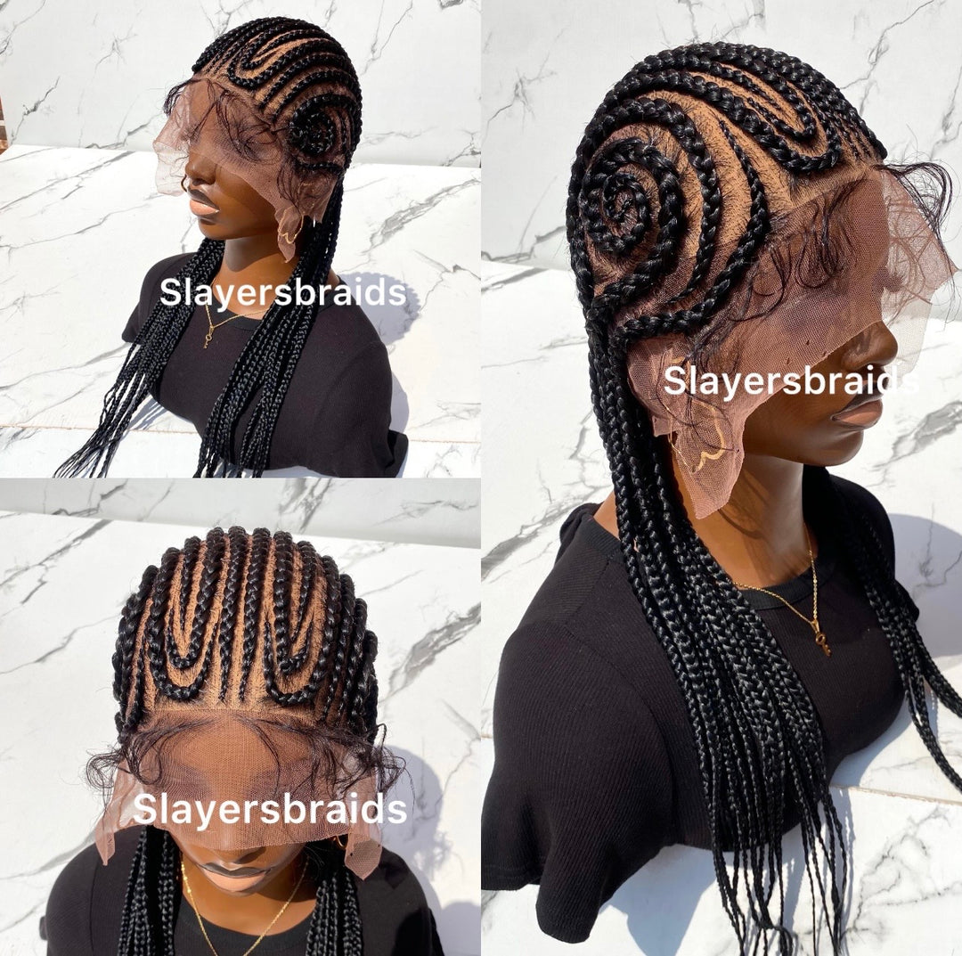 Flawless cornrow wig Free Ship US Uk Wig -Anna