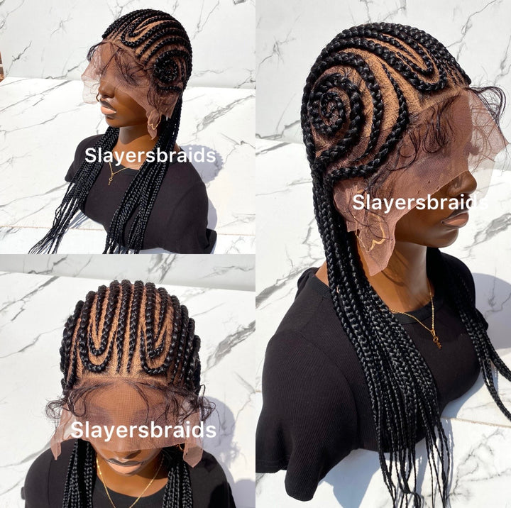 Flawless cornrow wig Free Ship US Uk Wig -Anna