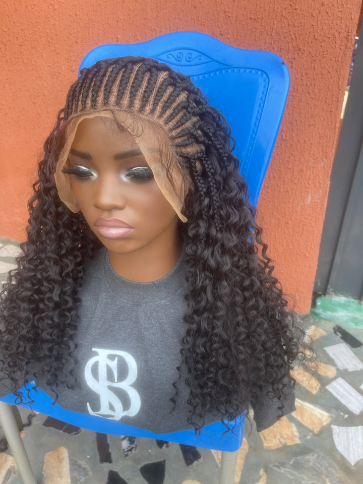 Protective style for black women, Lace front curly Wig -Sommy Unit