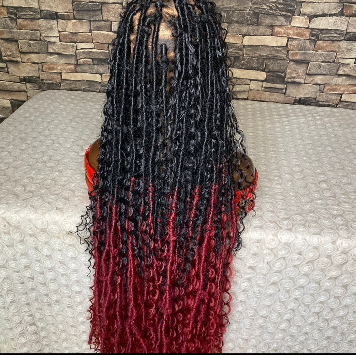 Ombré Boho Faux Locs Wig -Lulu Unit