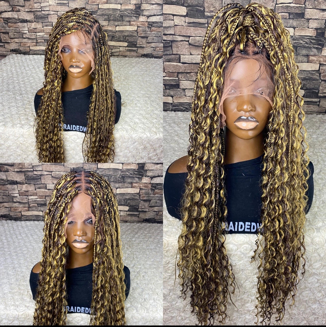 Glueless knotless Wig,BohoBraid Limited stock -Diana 33/27 mixed