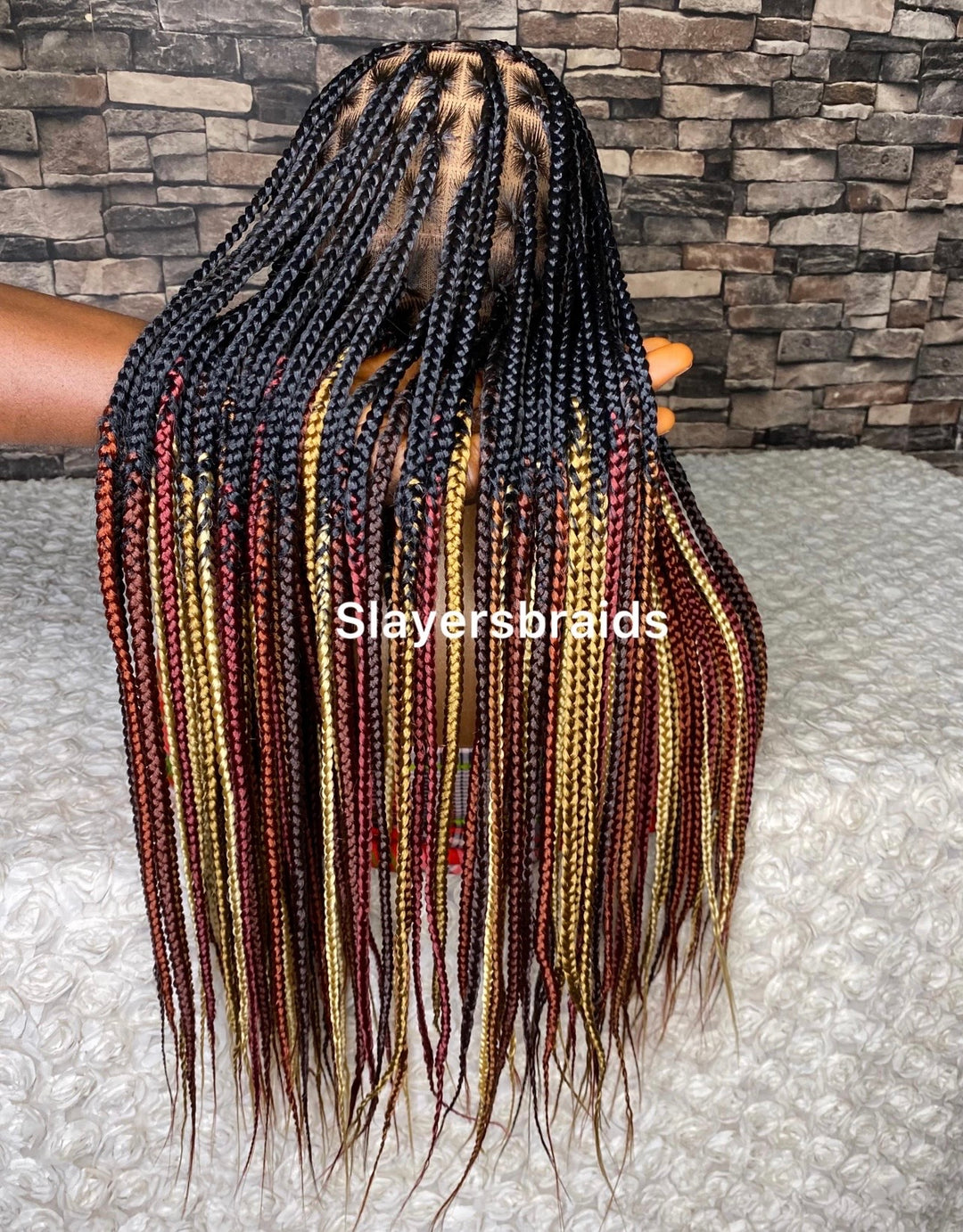 Knotless Braided Wig Protective style for black women -Shena