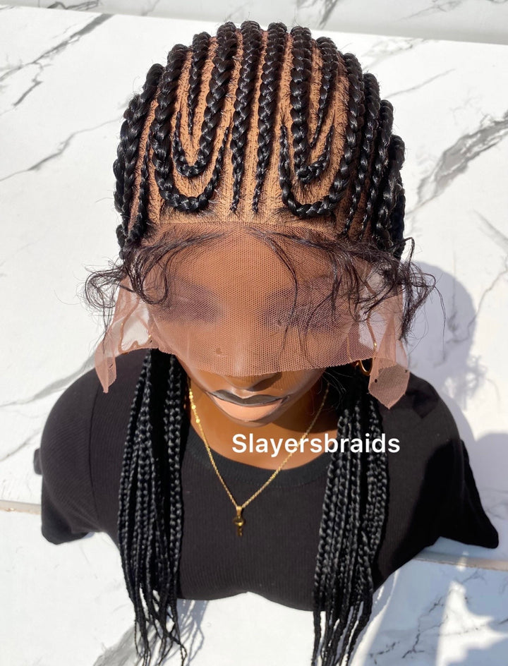 Flawless cornrow wig Free Ship US Uk Wig -Anna