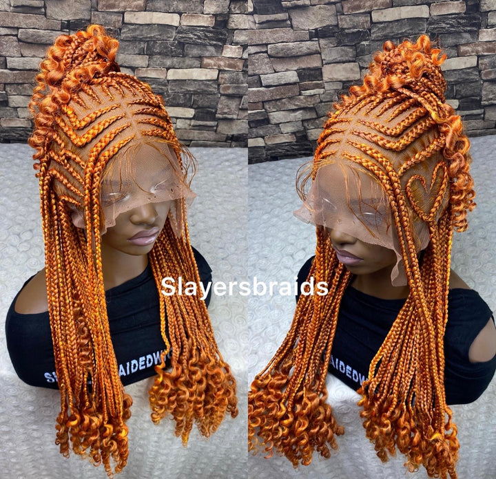 “Glueless Ginger wig for Black Women -Oroma