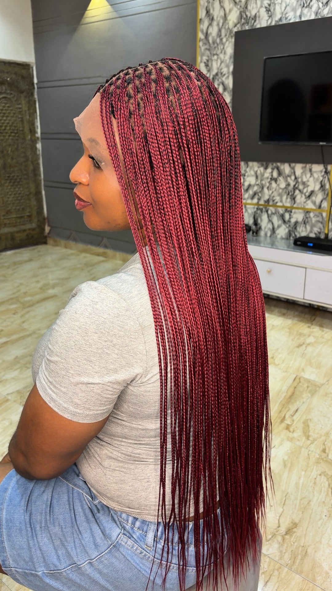 Glueless Knotless Black Women Hairstyle: Bora-