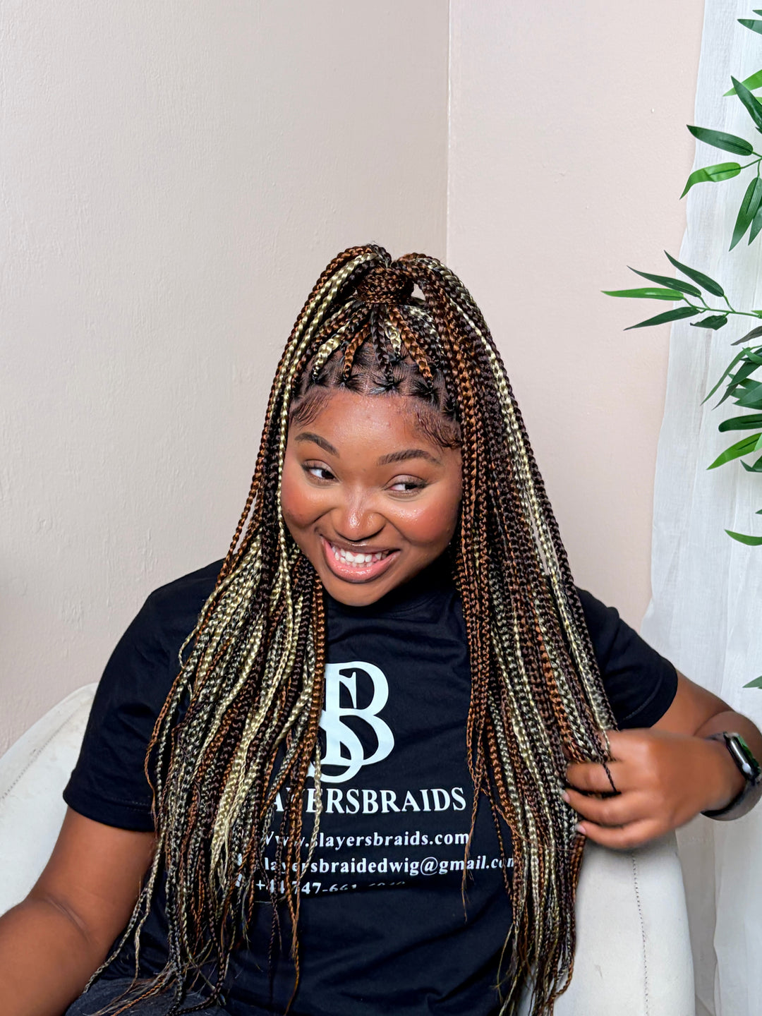 Luxury Knotless BraidWig Glueless Everyday Wear Wig -Mya Unit