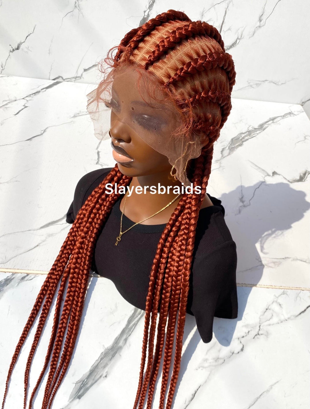 Boxbraid Cornrow Braided Wig -Sasha