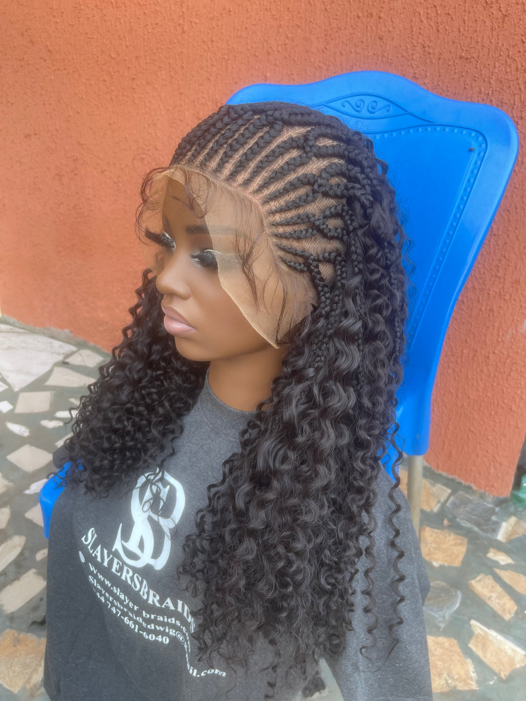 Protective style for black women, Lace front curly Wig -Sommy Unit