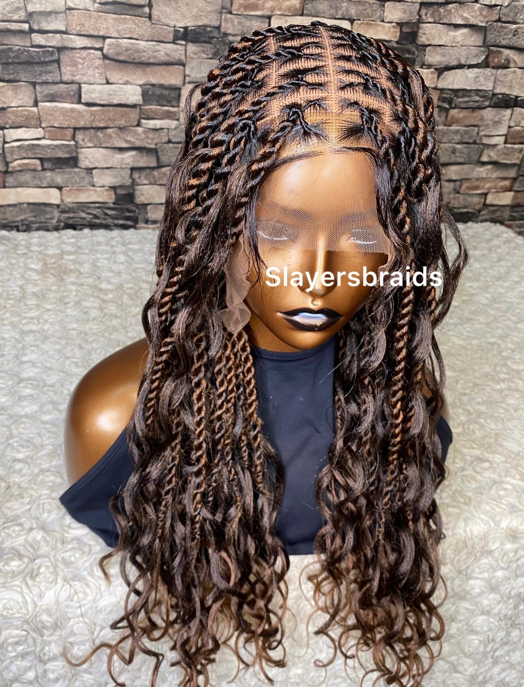 Ready to ship Fulllace Twist boho braids -Adenike (2)