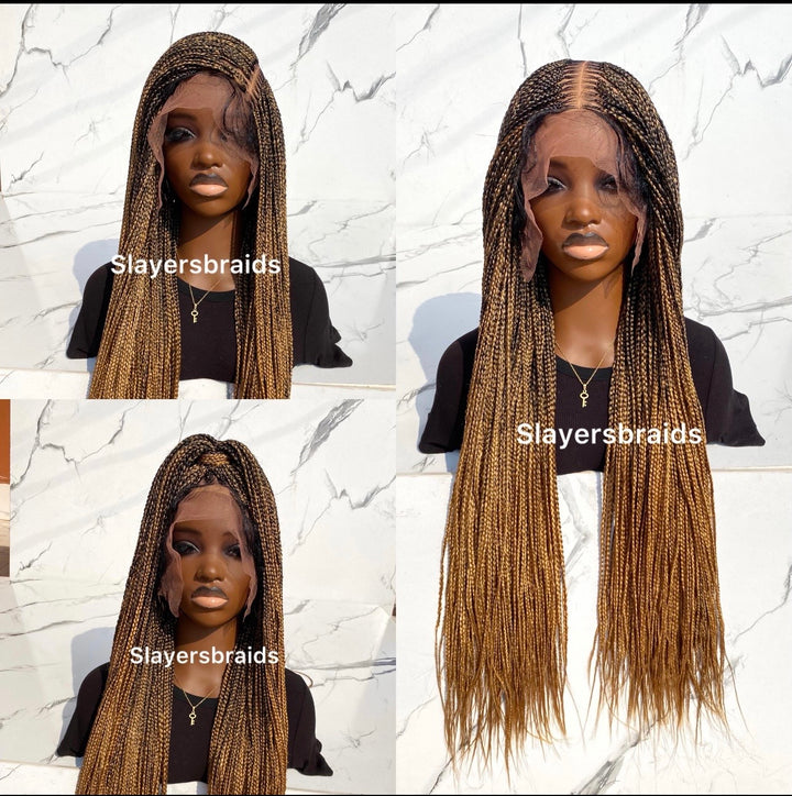 Ombré Knotless Wig Full Lace Senegalese Braids -Toyosi