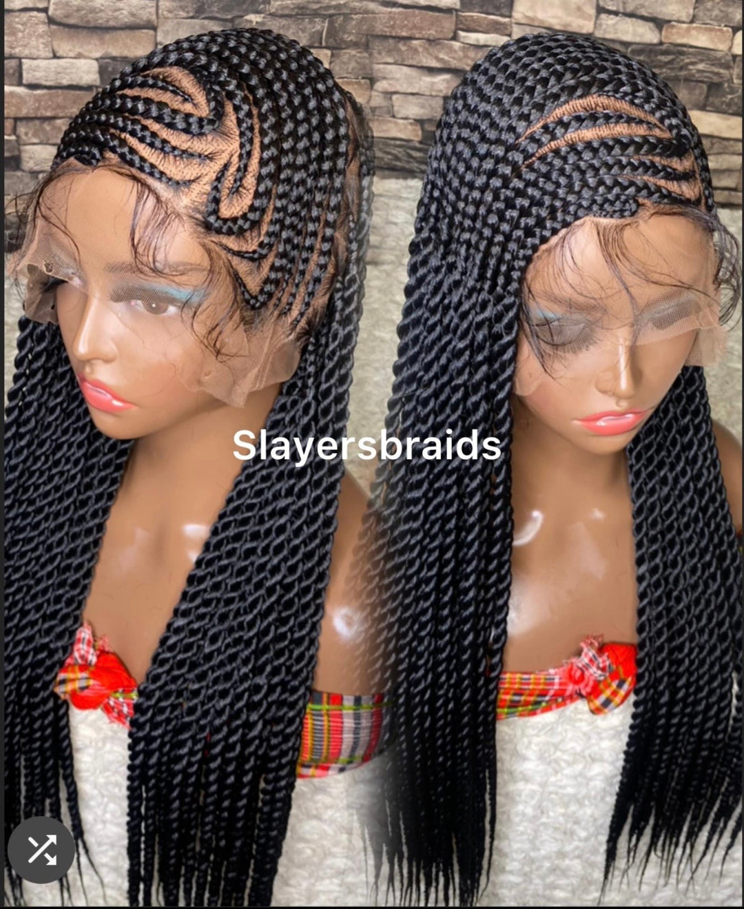 Senegalese Twist Cornrow Braid -Angela